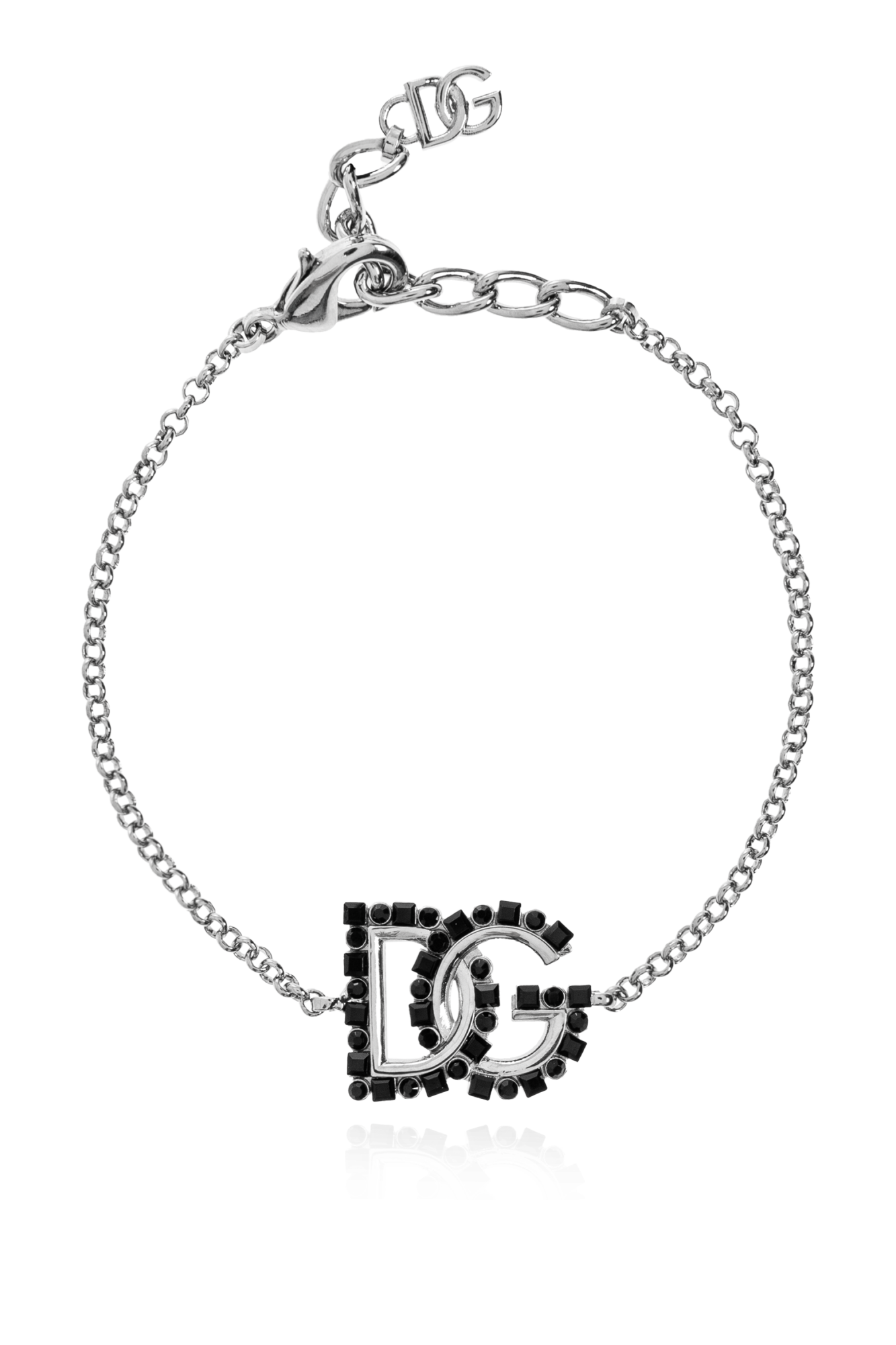 Silver Bracelet with a logo-shaped pendant Dolce & Gabbana